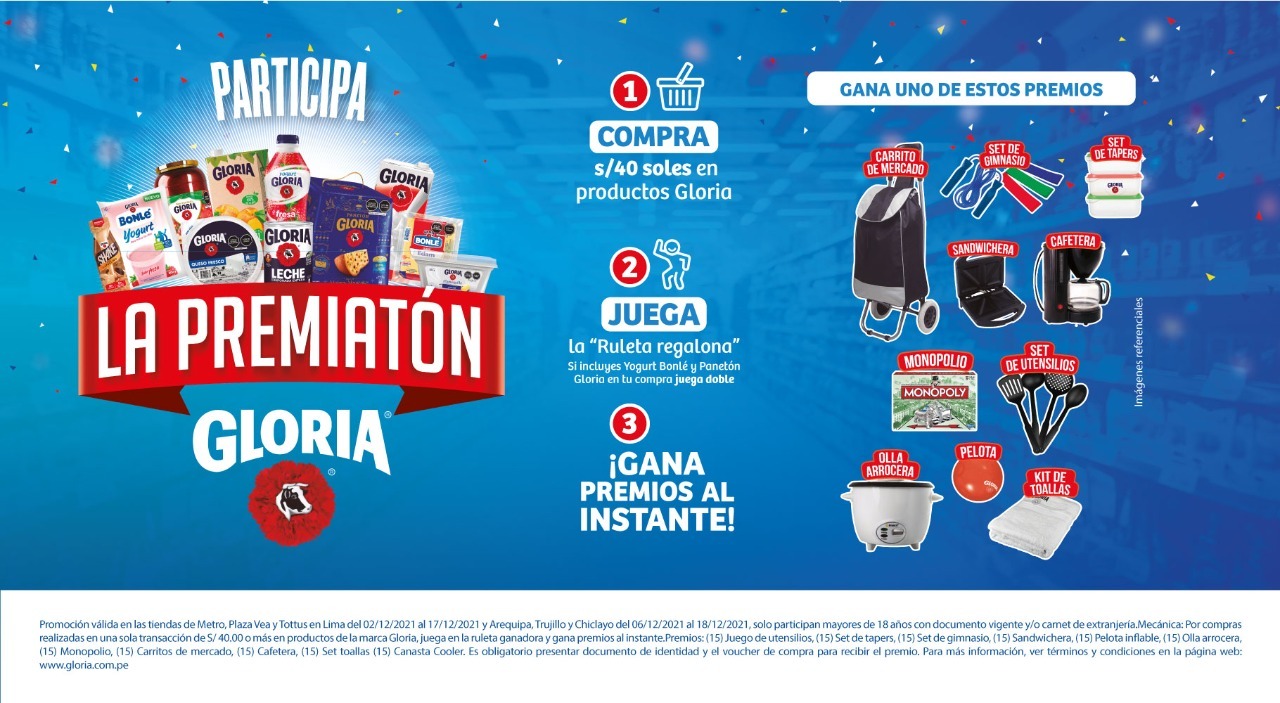 Yogurt Gloria premia tus compras