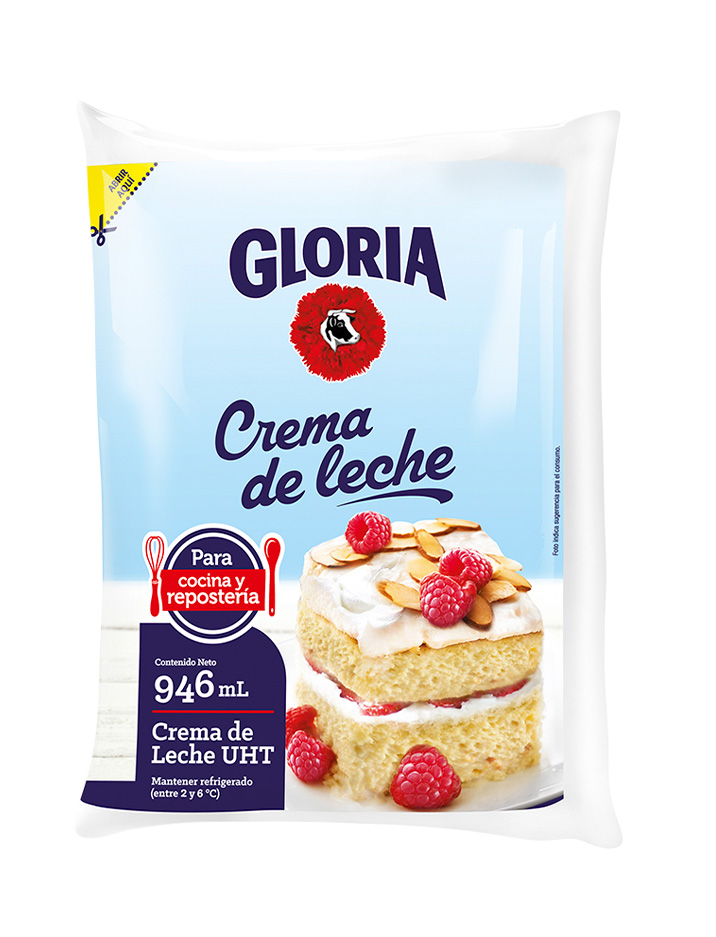 Crema de leche Gloria